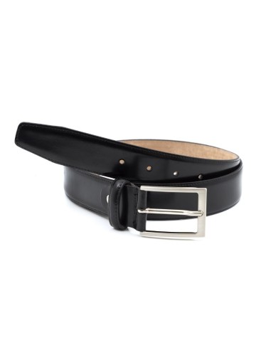 Black leather belt