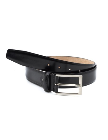 Black leather belt