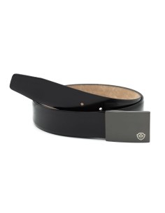 Black leather belt