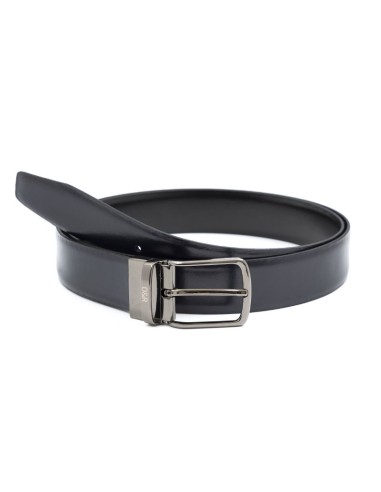 Ceinture cuir réversible le noir B-RINK-NAVY-BLACK
