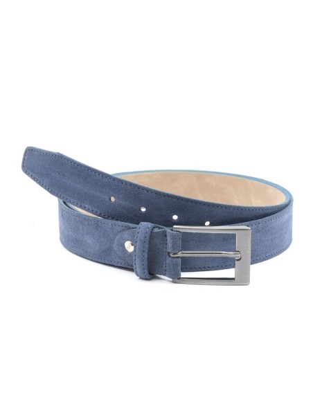 Ceinture suède bleu B-SAMIRCO-JEANS