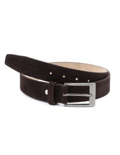 Brown suede belt