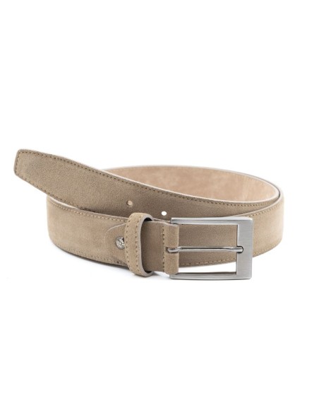Beige suede belt