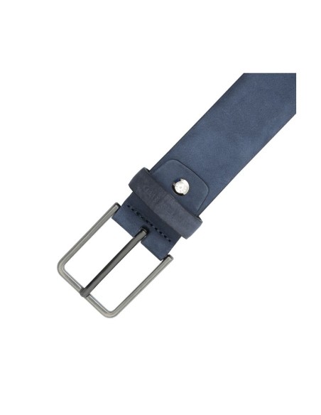 Blue suede belt