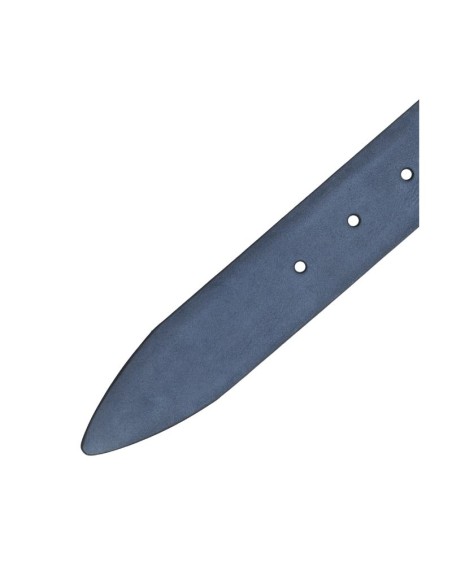 Blue suede belt