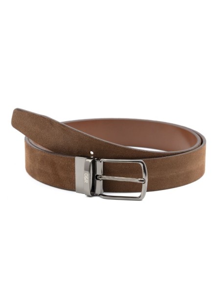 Brown suede belt