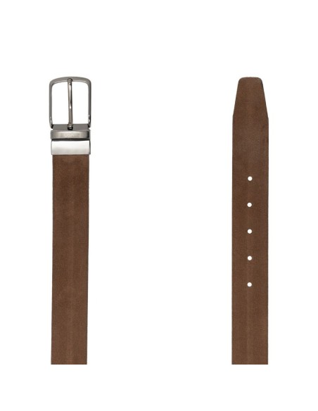 Ceinture suède marron B-STRUFFEL-CASTAGNA