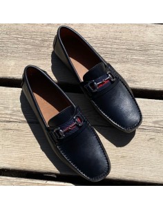 Black leather moccasin 2