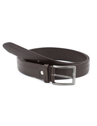 Brown leather belt