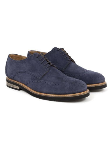Derby suède bleu DUMEL-NAVY