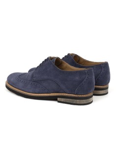 Derby suède bleu DUMEL-NAVY 2