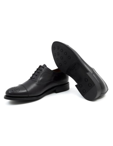 Black leather Oxford