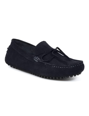 Mocassin suède bleu ITADOT-NAVY