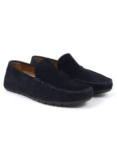 Mocassin suède bleu ITALIS-NAVY