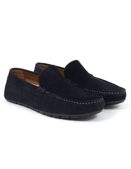 Mocassin suède bleu ITALIS-NAVY
