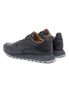 Blue leather sport shoe 2