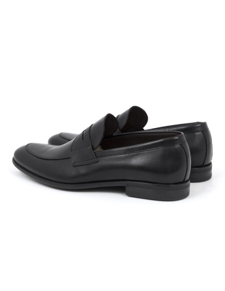 Mocassin de peau le noir MILUDEN-NEGRO