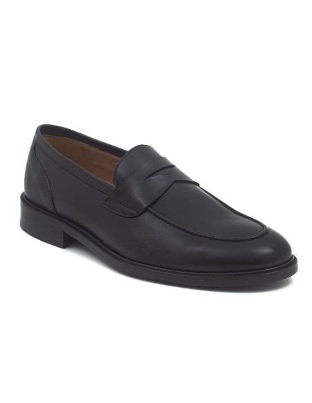 Mocassin de peau le noir NALMAZ-NEGRO