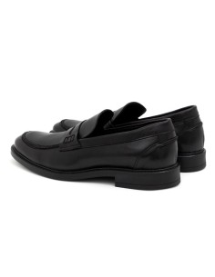 Black leather moccasin 2