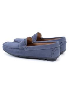 Mocassin suède bleu SAFELMEN-JEANS 2