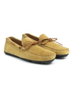 Moustache suede moccasin