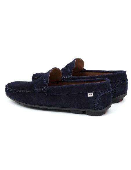 Mocassin suède bleu SAYOR-NAVY