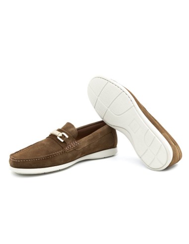 Light Brown suede boat shoe