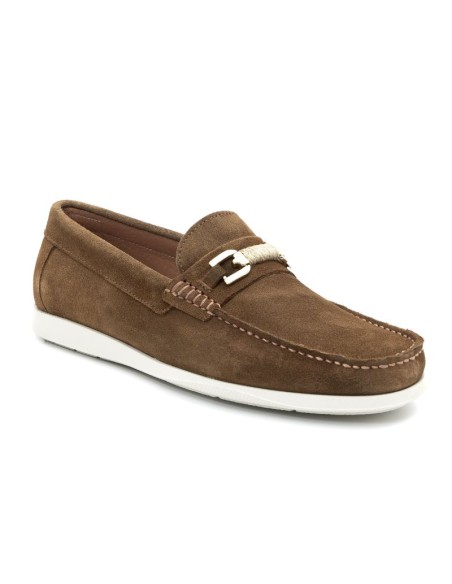 Light Brown suede boat shoe