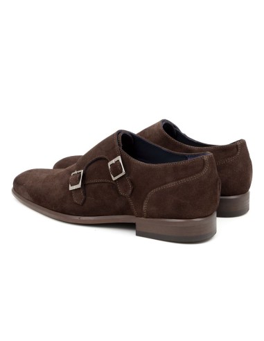 Brown suede monkstrap