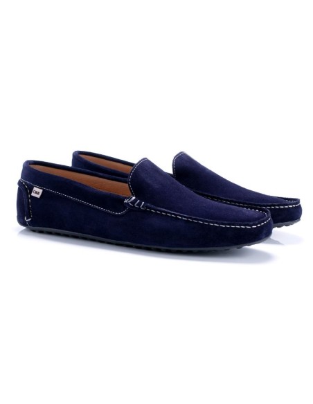 Mocassin suède bleu SINAN-AZUL