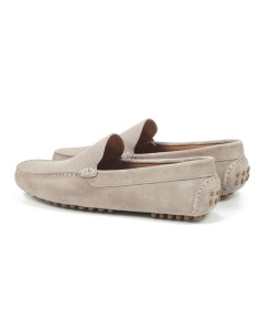 Mocasín de ante afelpado color beige 2