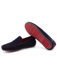 Blue suede moccasin 2
