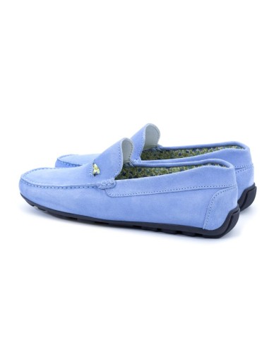 Mocassin suède bleu SOPEMAN-BLUE