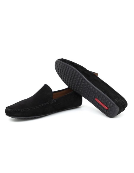 Mocassin suède le noir SORMIN-NEGRO