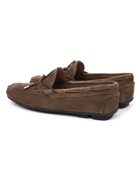 Beige suede moccasin