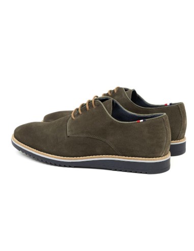 Derby suède vert SUTMAN-KAKI