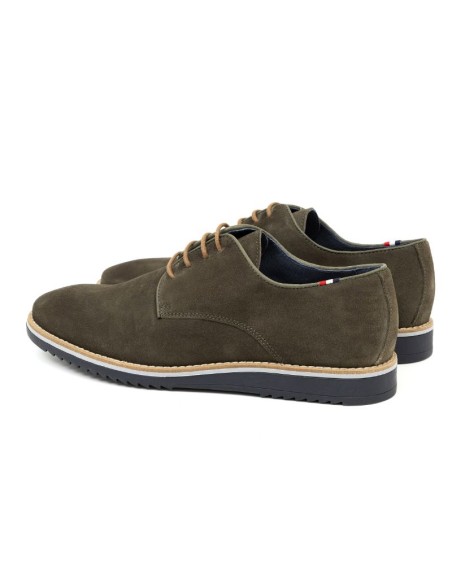 Derby suède vert SUTMAN-KAKI