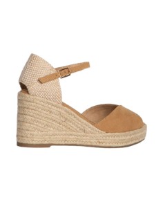 Espadrilles femme lisse beige W-ACRIN-CAMEL 2