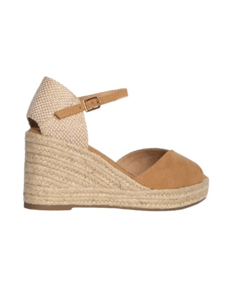 Alpargatas de mujer liso suaves al tacto color beige