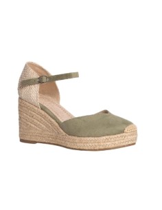 Green solid color espadrilles for women 2