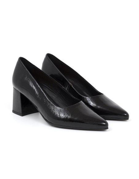 chaussures habillées femme de peau le noir W-CHARILA-NEGRO