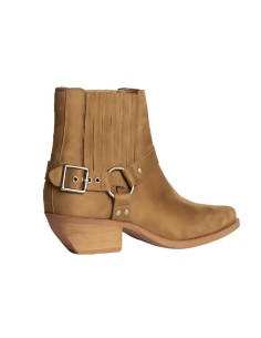 Beige suede women's boots 2