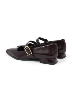 Zapato de Vestir de piel liso color burdeos 2