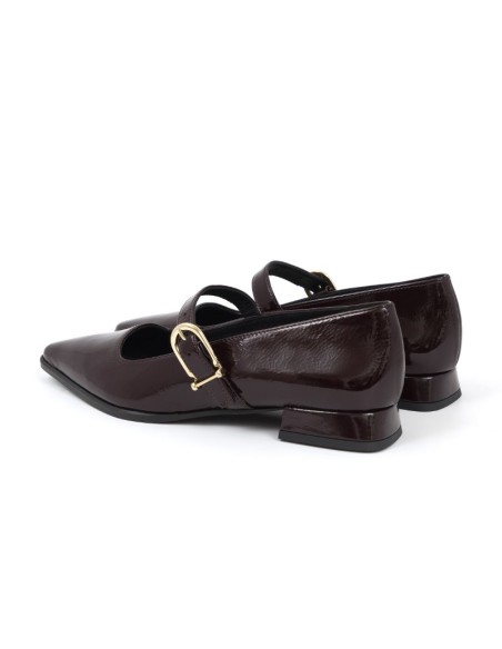 chaussures habillées femme de peau Bordeaux W-CHIMY-BURDEOS