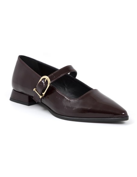 chaussures habillées femme de peau Bordeaux W-CHIMY-BURDEOS
