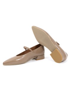 chaussures habillées femme de peau beige W-DANA-CAMEL 2