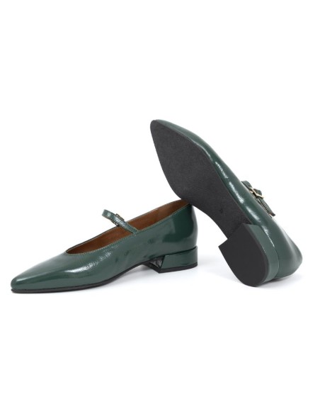 chaussures habillées femme de peau vert W-DANA-VERDE