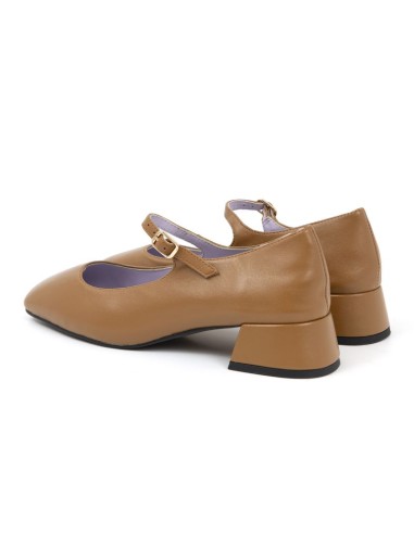 chaussures habillées femme de peau beige W-DELY-CUERO