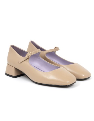 Zapato de Vestir de piel liso color beige