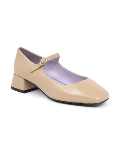 chaussures habillées femme de peau beige W-DELY-TAUPE